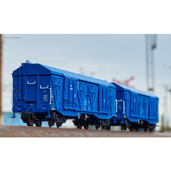 Zestaw 2 wagonów krytych Gags 401Ka PKP Cargo, ep. VI, skala H0 Piko 58271